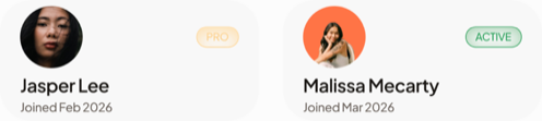 Client records for Jasper Lee and Malissa Mecarty.
